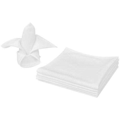 vidaXL 25 Salveta za Večeru Bijele 50 x 50 cm Cijene