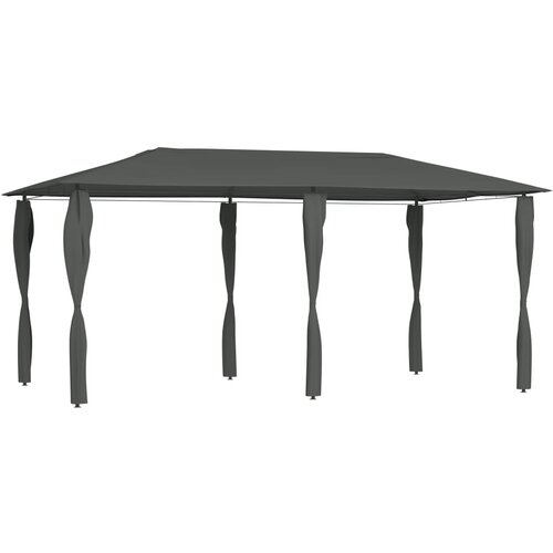 vidaXL Sjenica s navlakama za stupove 3 x 6 x 2,6 m antracit 160 g/m² Cijene