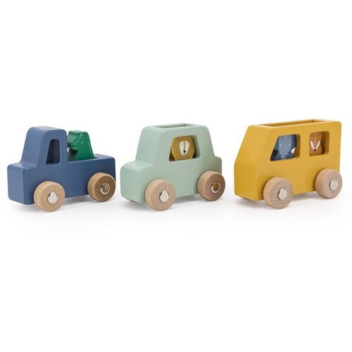 Trixie set 3 lesenih avtomobilov z živalmi Cene