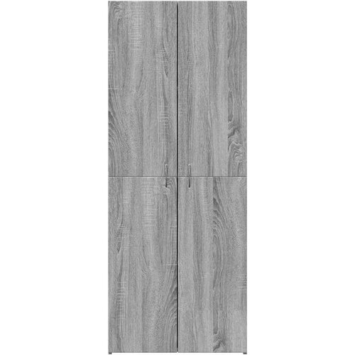 VidaXL omara za dokumente Grey Sonoma 60x32x153 cm iz umetnega lesa Slike