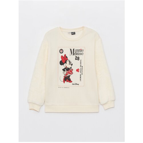 LC Waikiki Crew Neck Minnie Mouse Printed Long Sleeve Girls&amp;#039; Sweatshirt. Slike