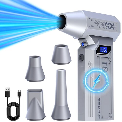 INF Prenosni ročni zračni puhalnik - Turbo ventilator, brezžični, polnljiv, več hitrosti Grey, (5000286783) Cene