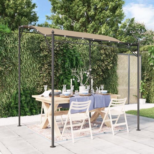 vidaXL Nadstrešek taupe 2x2,3 m 180 g/m² blago in jeklo Cene