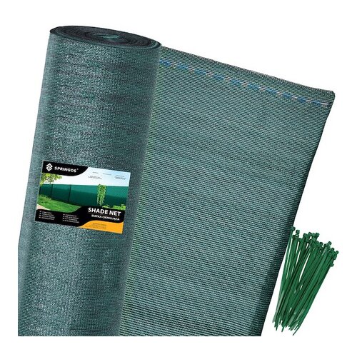 springos Siatka 95% senčenje 1,5x25m zelena, 185g/m2 plus 100 enot pritrdilnih sponk., (21629492) Cene