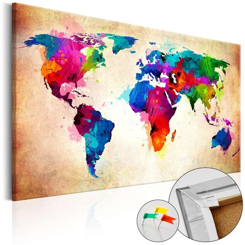 Slika na plutenoj podlozi - Colourful Ranger [Cork Map] 60x40 Slike