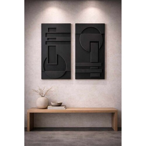 WALLXPERT Crni Dekorativni Zidni Pribor 3D4068-011 Cene