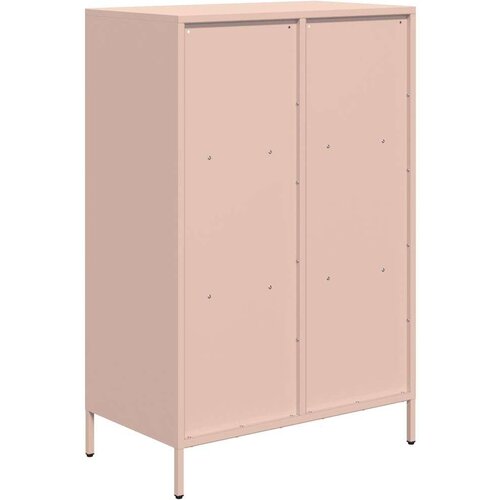 VidaXL Visoka omara roza 68x39x103,5 cm jeklo Slike