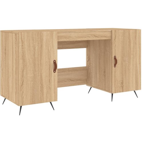 Maison Chic Pisalna miza - pisarni&amp;scaron;ka miza - Računalni&amp;scaron;ka miza sonoma hrast 140x50x75 cm inženirski les, (21785377) Slike