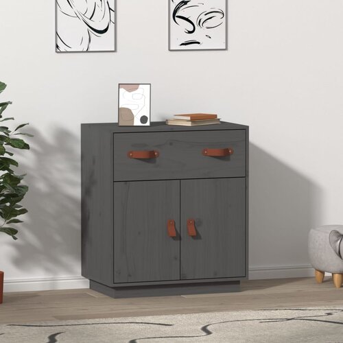  Komoda siva 65,5 x 40 x 75 cm od masivne borovine Cene