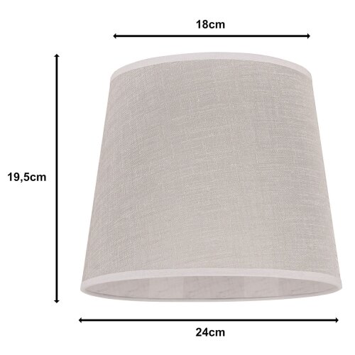  duolla - abažur za stolnu lampu classic m E27 prečnik 24 cm bež Slike