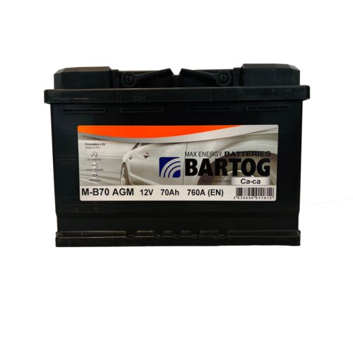  Akumulator Bartog M-B70 AGM 70Ah D+ 760A(EN) 275x175x190 Cene