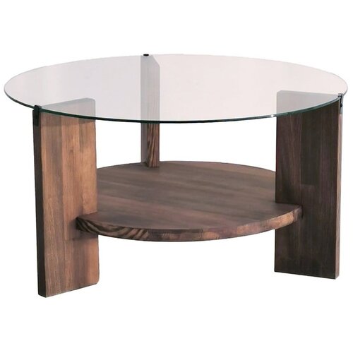 Neostill Rjava okrogla mizica &amp;oslash; 75 cm Mondo - Neostill Slike