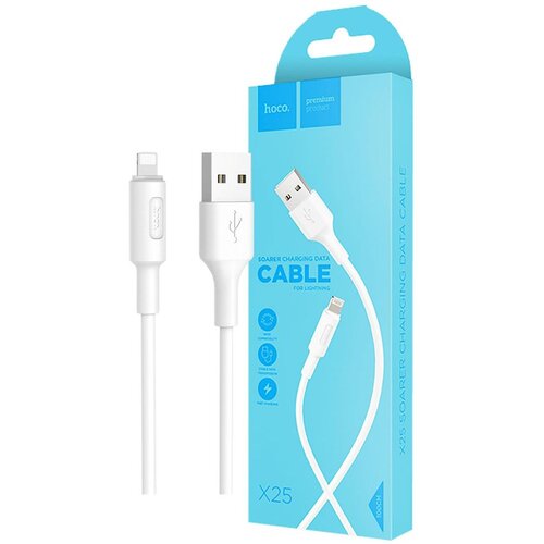 Hoco USB kabl za iPhone, Lightning kabl, 1 met., 2 A, bijela - X25 Soarer Lightning, Bijeli Cijene