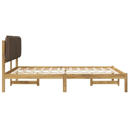  Krevetni okvir s tapiciranim uzglavljem Bijelo isprana i taupe - Bijelo isprana i taupe 150 x 200 cm Slike
