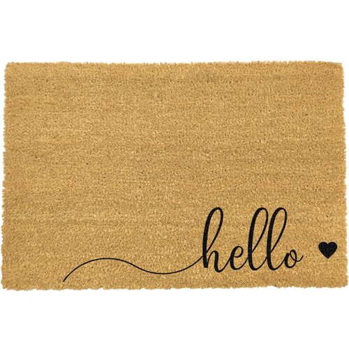 Artsy Doormats Predpražnik iz naravnih kokosovih vlaken Hello Scribble, 40 x 60 cm Cene