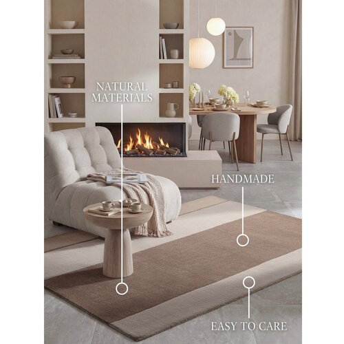Villeroy Boch Smeđi/krem tepih od mje&amp;scaron;avine vune 160x230 cm Karola &amp;ndash; Slike