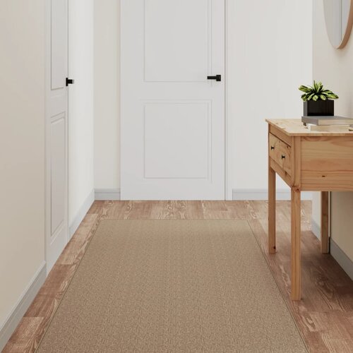 vidaXL Tepih-staza s izgledom sisala boja pijeska 80x150 cm Cijene