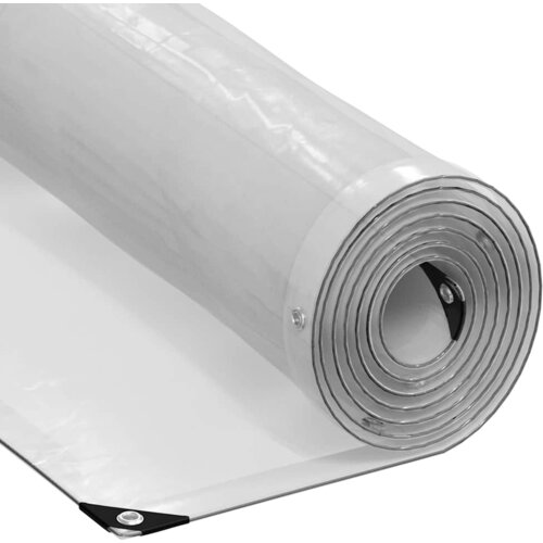 VidaXL prozorna ponjava z očesci 8x12 m polietilen Slike