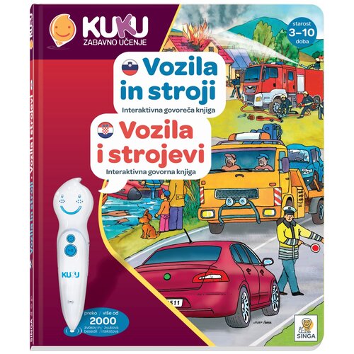 Kuku interaktivna knjiga vozila in stroji (brez pisala) Slike