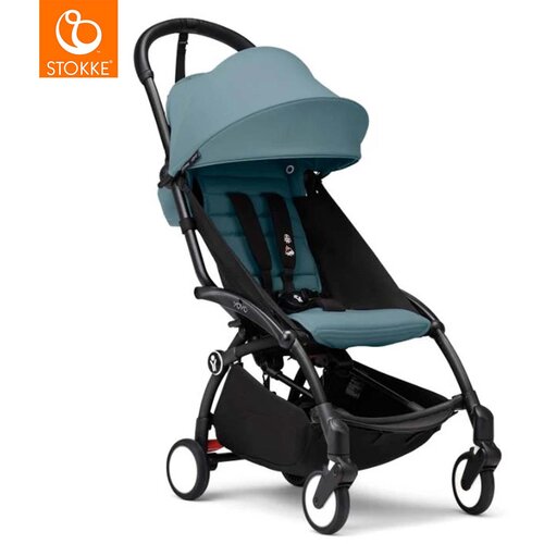 Stokke yoyo³ otroški voziček 6+ aqua (black frame) Cene