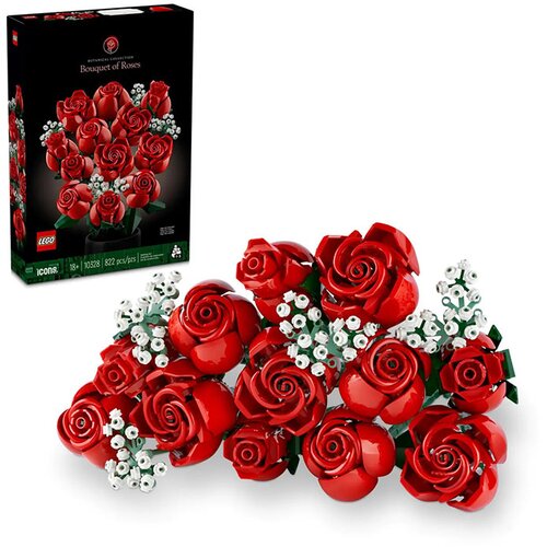 Lego ICONS Bouquet of Roses 822 Pieces 10328 Slike