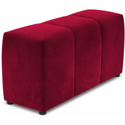 Cosmopolitan Design Crveni baršunasti naslon za ruke za modularnu sofu Rome Velvet -