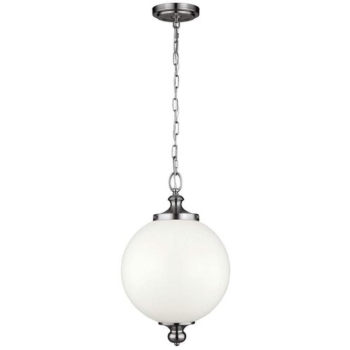 Elstead Lighting Elstead Parkman 1 velika stropna viseča svetilka s kroglo, polirani nikelj, E27, (22097866) Cene