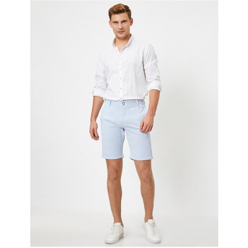 Koton Knee Stripe Woven Shorts Slike