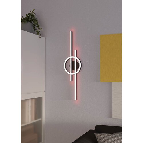 Eglo Stropna lampa Amandolo LED 23.5W 2850LM RGB-W s daljinskim 78x20 cm crno-bijela Slike