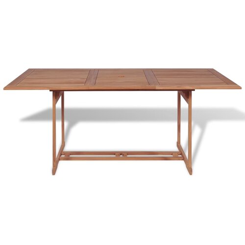  Vrtni stol 180 x 90 x 75 cm masivna tikovina Slike