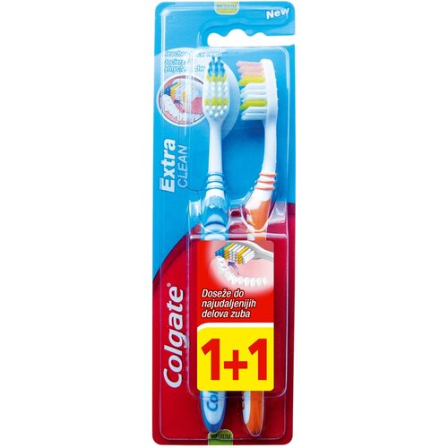 Colgate Extra clean četkica za zube 1+1 gratis Cene