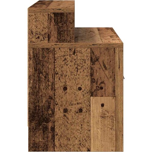  Noćni ormarići s ladicom 2 kom staro drvo 51x31x47 cm Slike