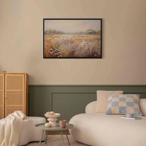  Slika - Impressionist meadow &ndash; field landscape in a pastel colour palette 60x40 Cijene