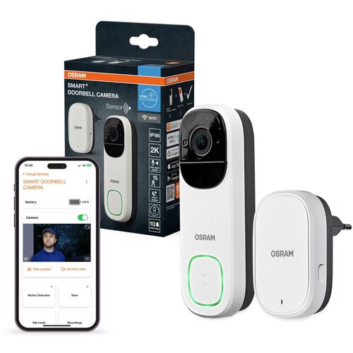Osram Pametno video zvono sa senzorom 2K SMART+ 230V IP66 Wi-Fi Cene