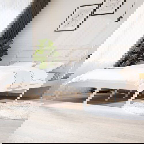 Furnova Posteljni okvir bel 180x200 cm trden les, (21938127) Slike