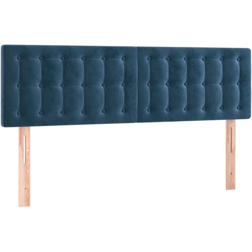 vidaXL Posteljno vzglavje 2 kosa temno modro 72x5x78/88 cm žamet, (20952230) Cene