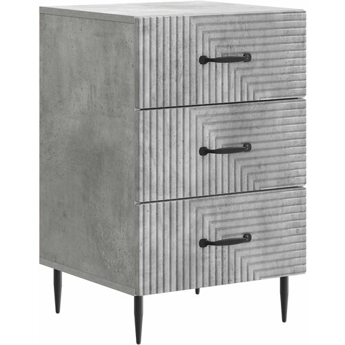 Noćni ormar Betonska siva 43 x 41 x 66,5 cm Konstruirano drvo Slike
