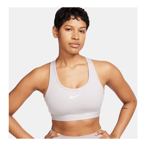 Nike Swoosh Padded Medium Support Bra, Platinum Violet/White - S, (21586717) Cene