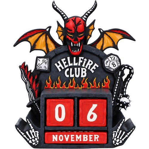 Stranger Things Hellfire Club večni koledar 15cm Slike
