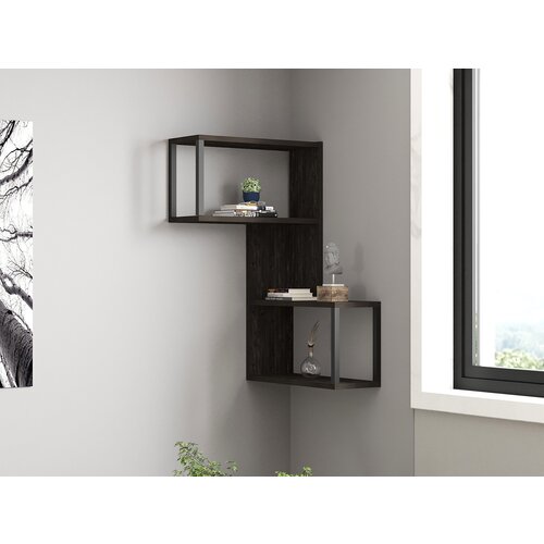 Hanah home Lecco - Anthracite Anthracite Wall Shelf Slike
