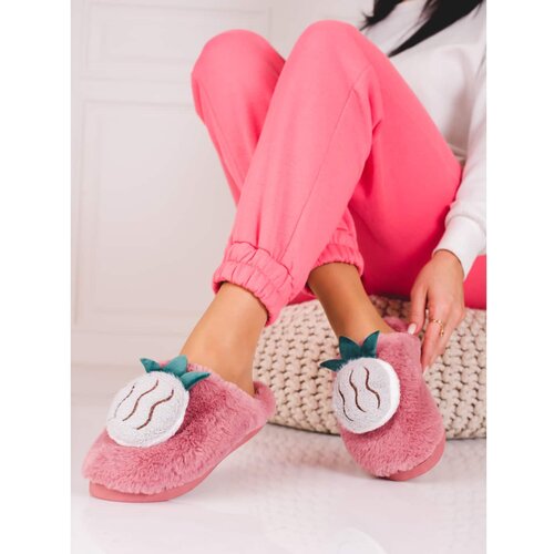 SHELOVET Soft slippers for women pink Slike