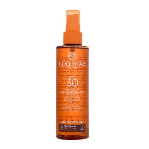 Collistar Smart Sun Protection Supertanning Moisturizing Dry Oil SPF 30 zaščitno suho olje za sončenje SPF 30 200 ml Cene