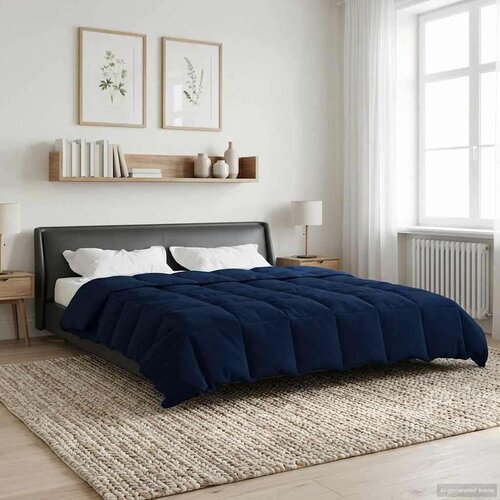  Zimska posteljnina Temno modra 200 x 220 cm Mikrovlakna, (5000284480) Cene
