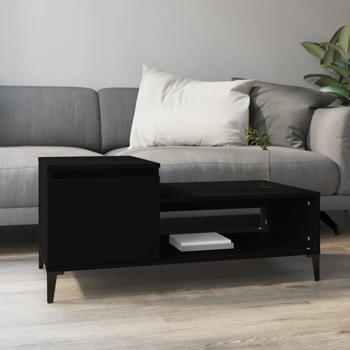  Stolić za kavu crni 100 x 50 x 45 cm od konstruiranog drva Cene