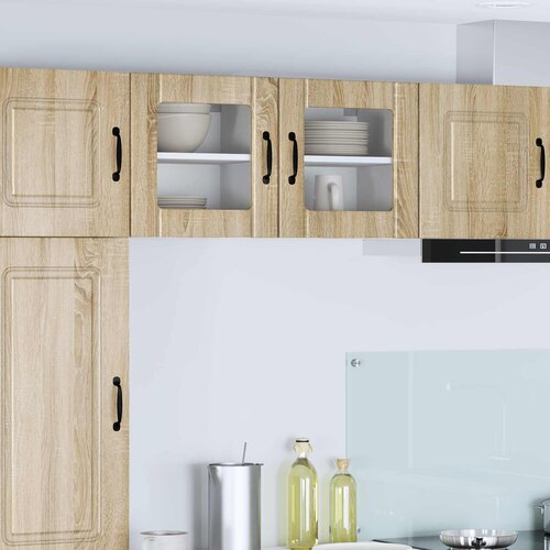  Zidni stakleni ormarić Lucca 2 pcs Hrast sonoma 40 x 31 x 40 cm Cijene