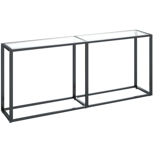 VidaXL Konzolni stol prozirni 180 x 35 x 75,5 cm od kaljenog stakla Slike