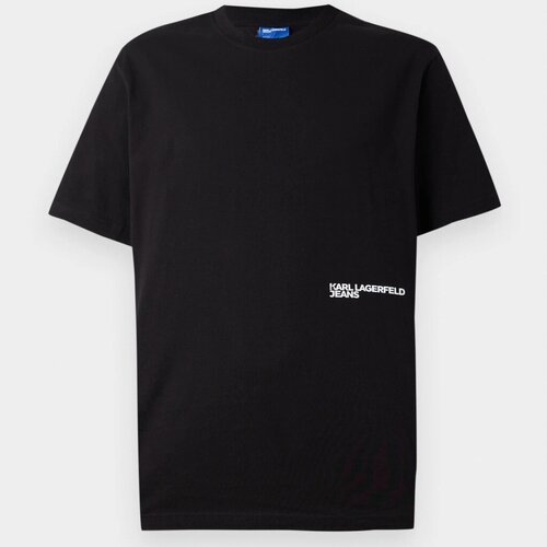 Karl Lagerfeld Majice s kratkimi rokavi KLJ REG ECLIPSE TEE Črna Slike