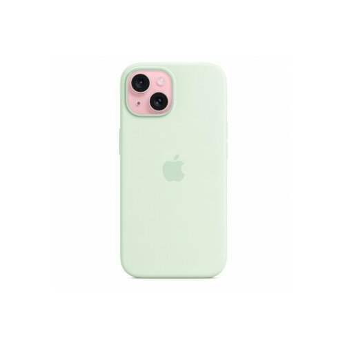 Apple iPhone 15 Silicone Case with MagSafe - Soft Mint (mwnc3zm/a) - maska za iPhone Slike