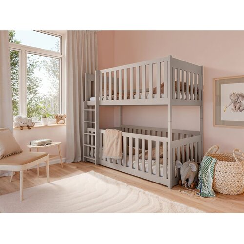Molarem Home Drveni dječji krevet na kat Konrad - ka&scaron;mir - 190x90 cm - Madrac PE pjena 8 cm-spužvasti madrac Cijene