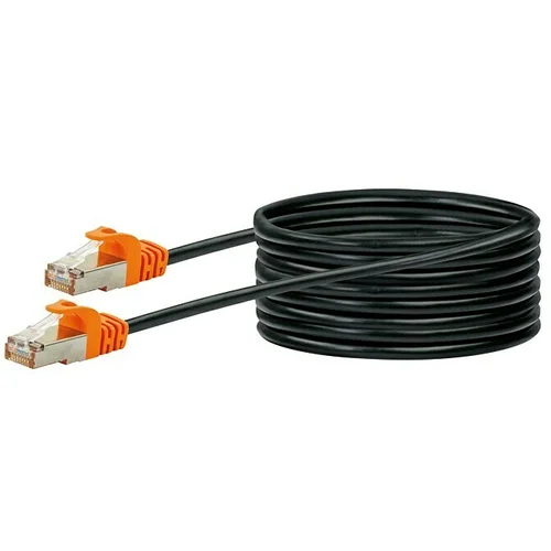 SCHWAIGER Mrežni kabel CAT7 S/FTP (Duljina: 10 m, Narančasta/crna, RJ45 utikač)